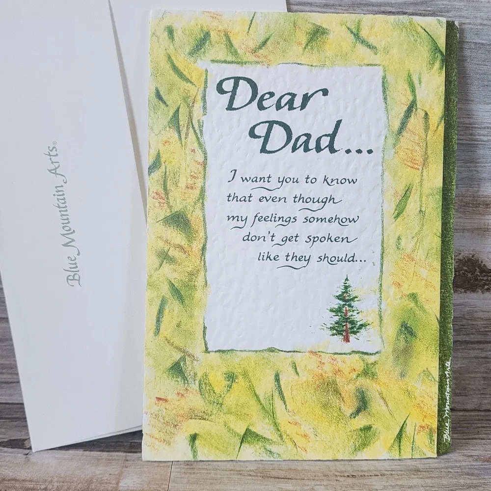 Blue Mountain Arts Dear Dad Greeting Card A Rogers Poem Textured Paper Envelope